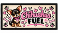 Chihuahua Fuel Dog Bowl Mat – 44 × 25 cm