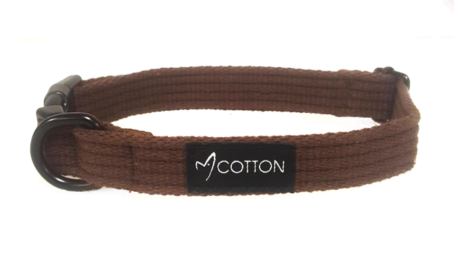 Gor Pets Cotton Collar - Small (1.5cm) - Brown