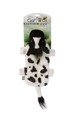 Gor Pets Wild Multi-squeak Cow 30cm - Multi