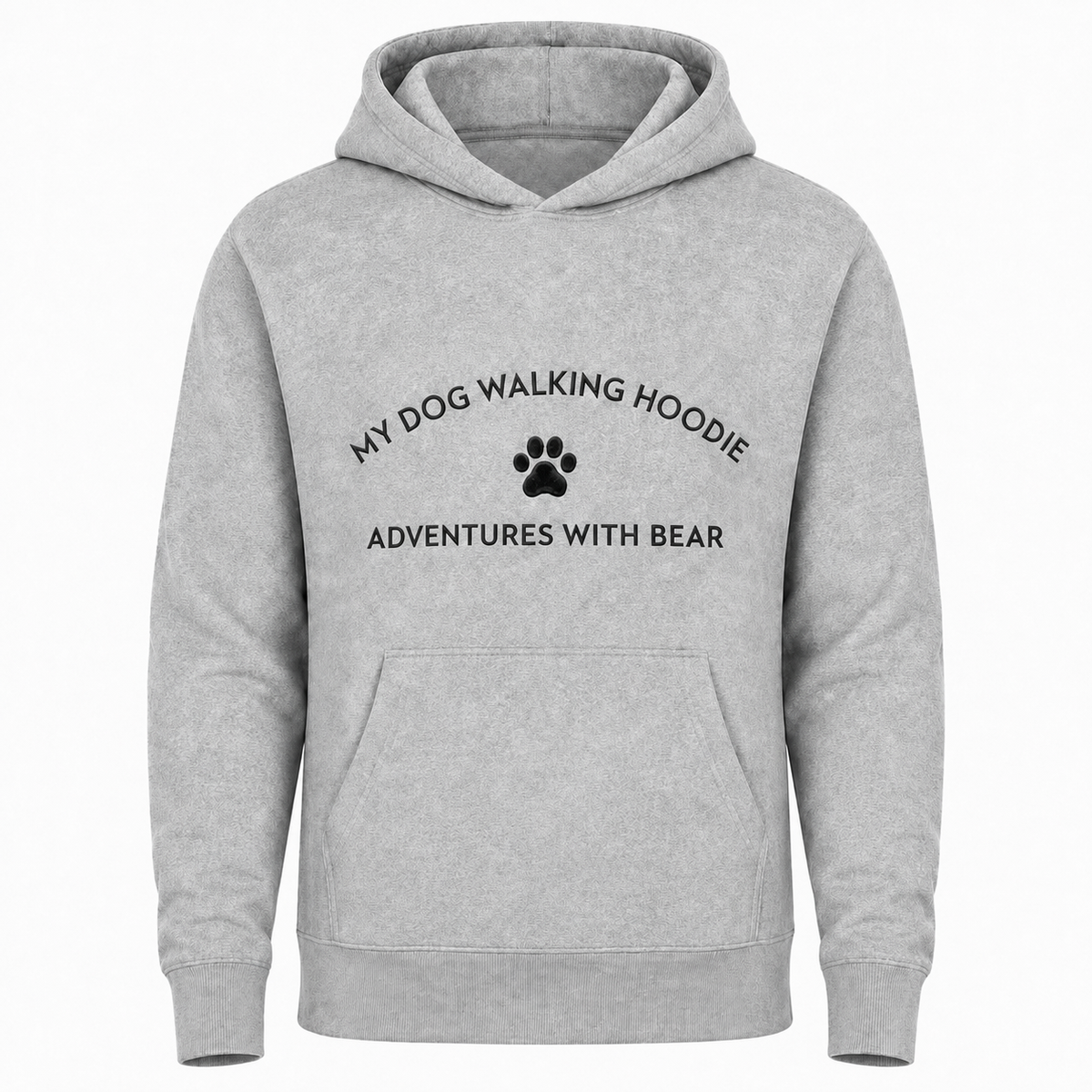 Embroidered Dog walking hoodie woman’s