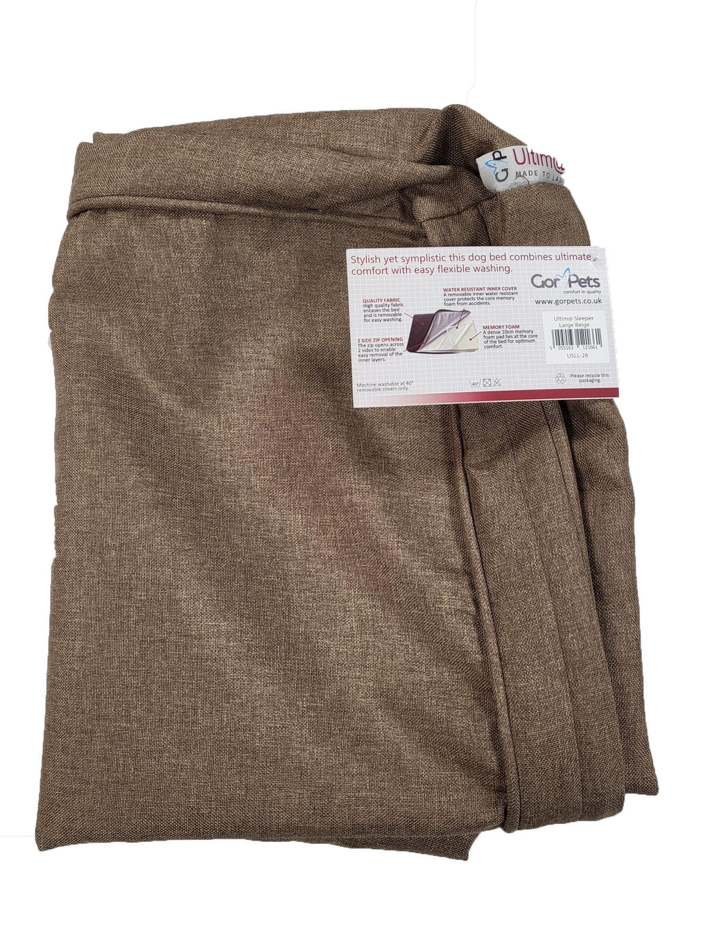 Gor Pets Ultima Memory Foam Sleeper Cover - Medium - Beige