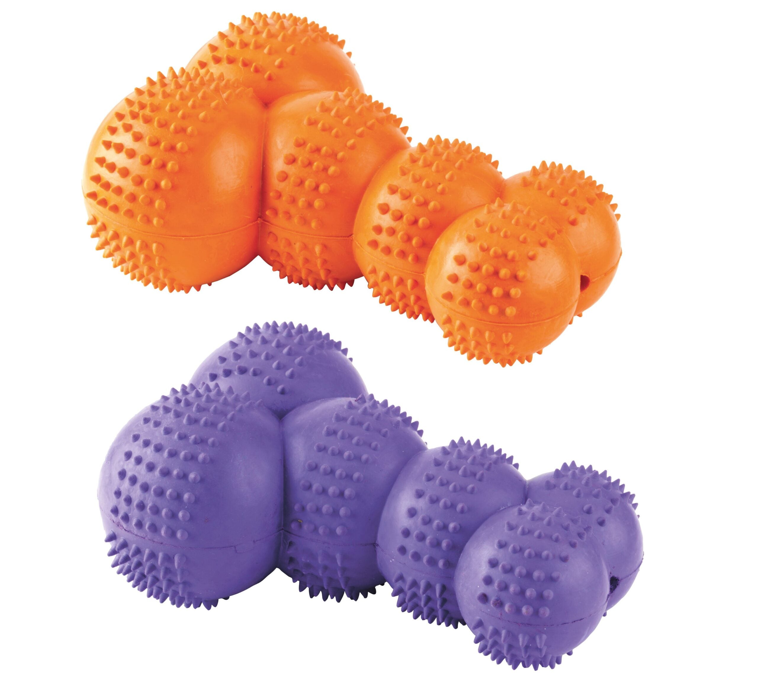 Gor Pets Rubber Super Giggle Bone 22cm Orange/Purpl - Orange