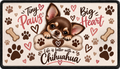 Chihuahua Dog Bowl Mat – 44 × 25 cm