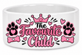 The Favourite Child” Dog Bowl – Pink