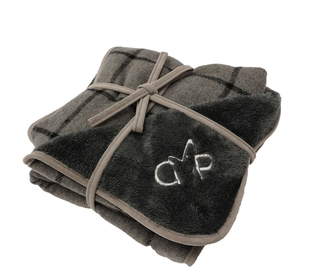 Gor Pets Camden Blanket - Medium (100x75cm) - Grey Check