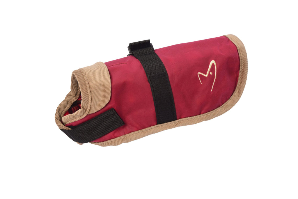 Gor Pets Edinburgh Wax Coat - 20cm (8") - Red