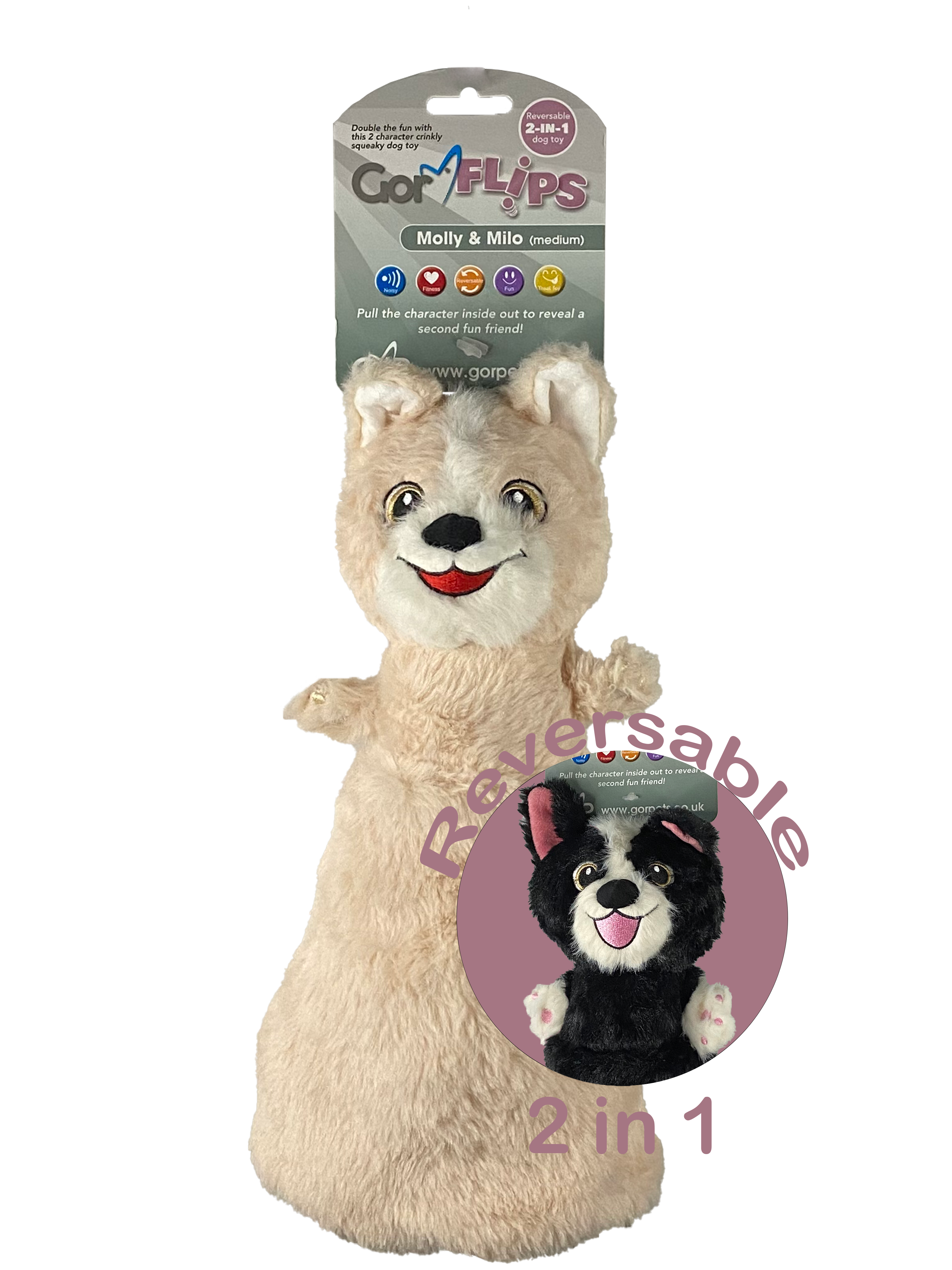 Gor Pets Flips Molly & Milo - Large (46cm)