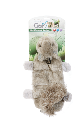 Gor Pets Wild Multi-squeak Squirrel 30cm - Multi
