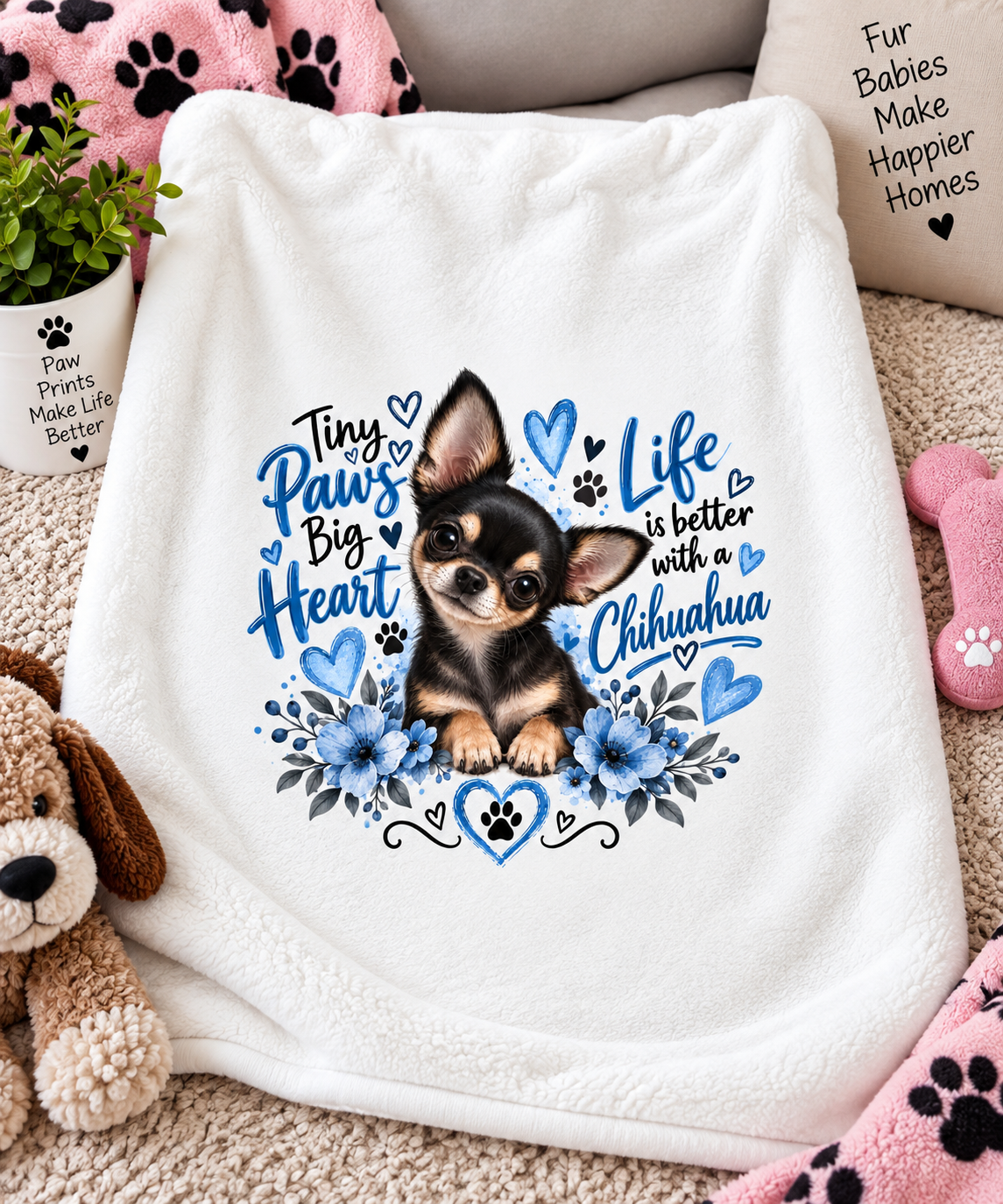 Chihuahua Blanket – 29 × 39 Inches