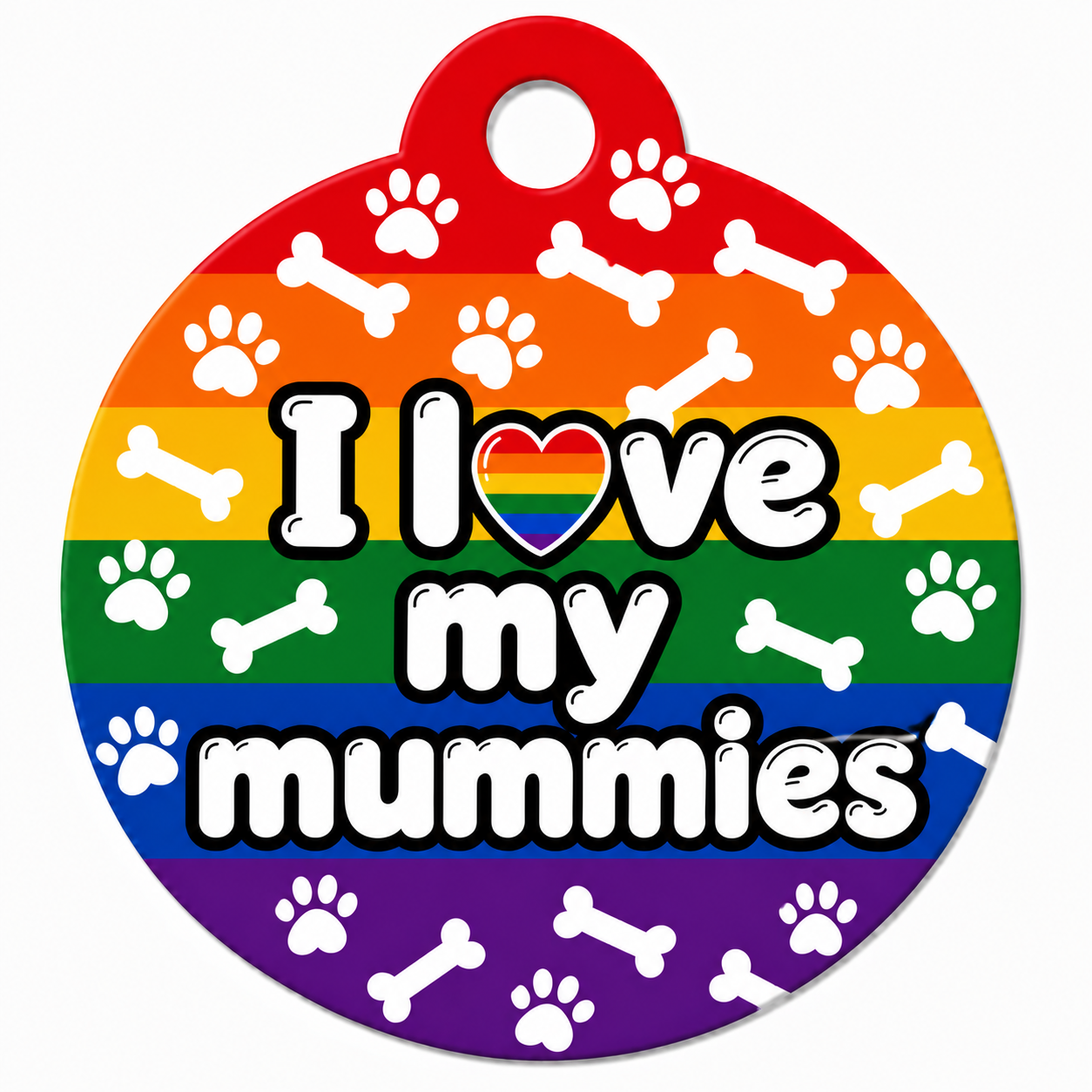 Pride dog tag I love my mummy’s