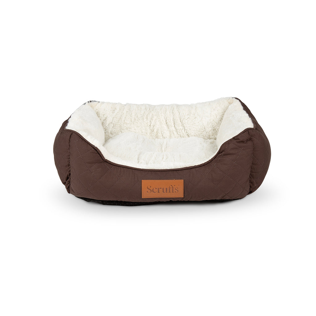 Wilton Box Bed - Chocolate Brown- Small (50 x 40cm / 19.5" x 16")