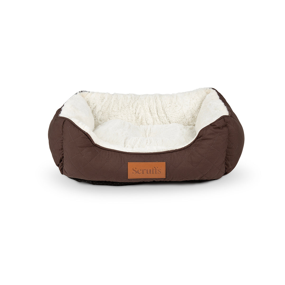 Wilton Box Bed - Chocolate Brown- Small (50 x 40cm / 19.5" x 16")