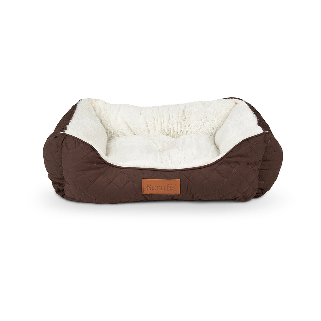 Wilton Box Bed - Chocolate Brown- Medium (60 x 50cm / 24" x 19.5")
