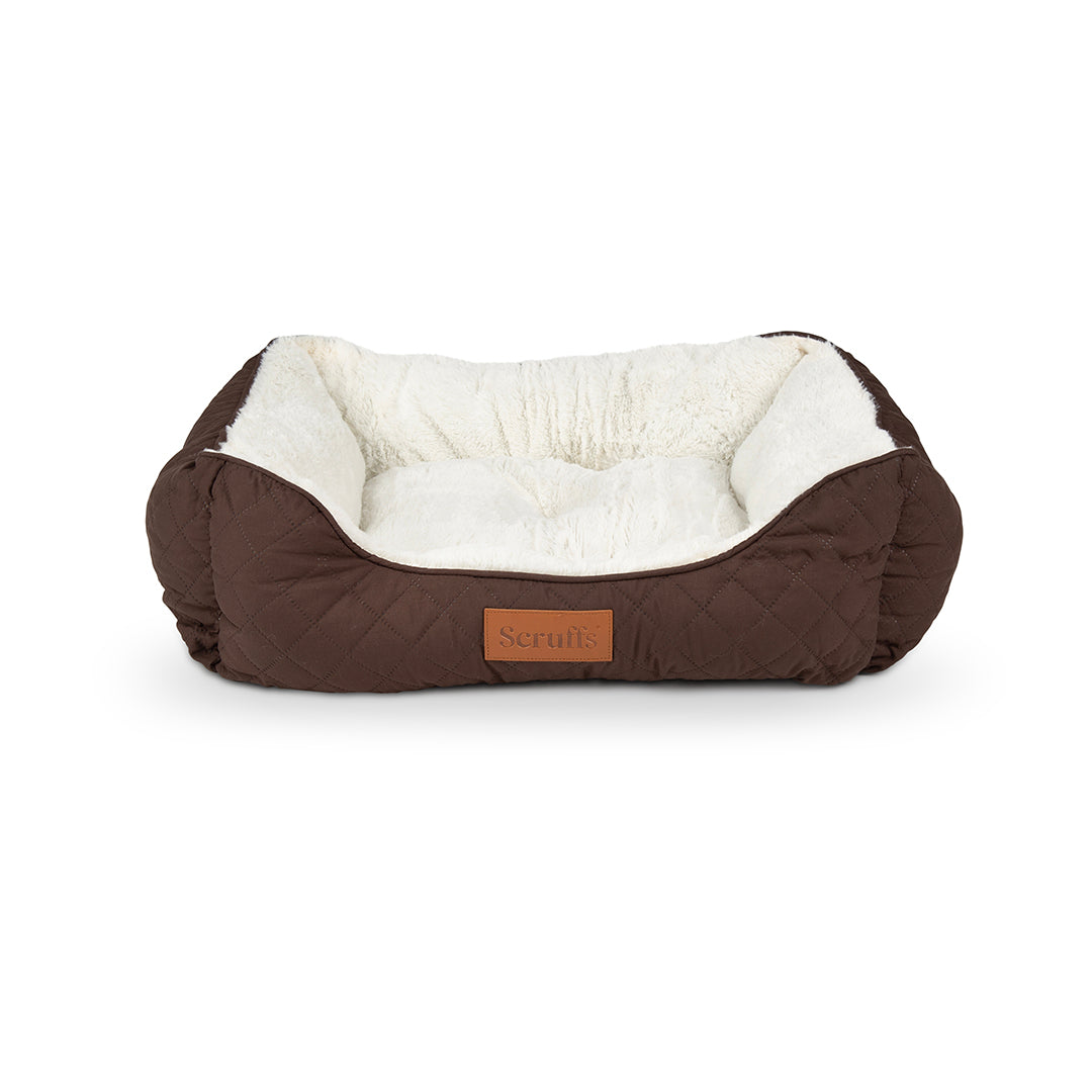 Wilton Box Bed - Chocolate Brown- Medium (60 x 50cm / 24" x 19.5")