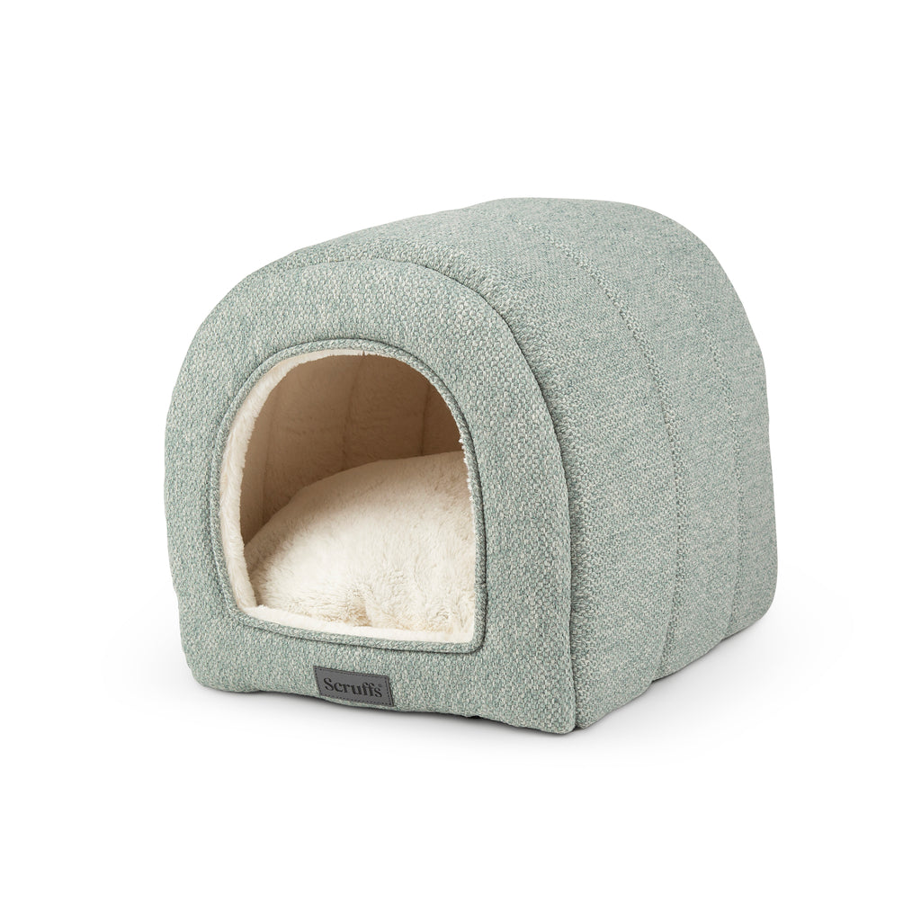 Seattle Cave Cat Bed - Topaz Green- Default Title