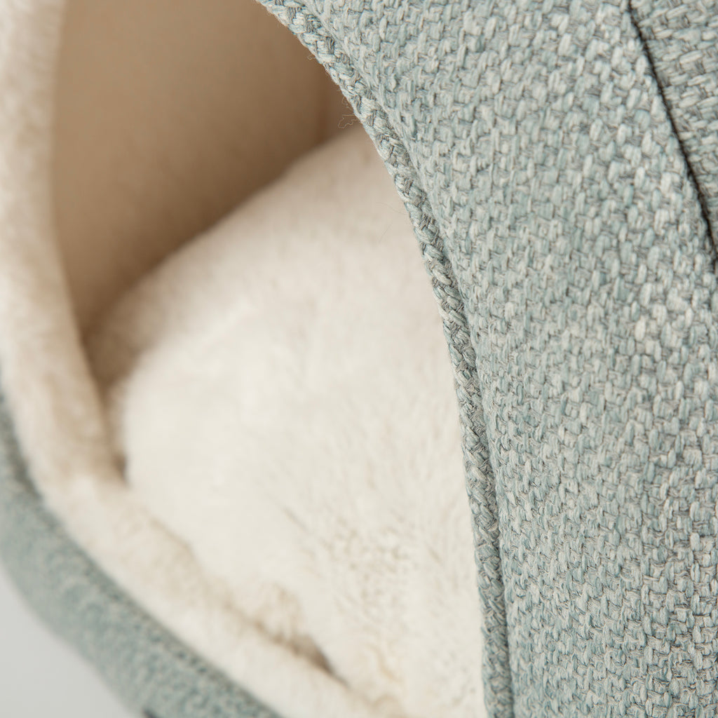 Seattle Cave Cat Bed - Topaz Green