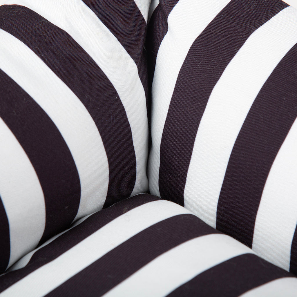 Amalfi Striped Box Bed - Black