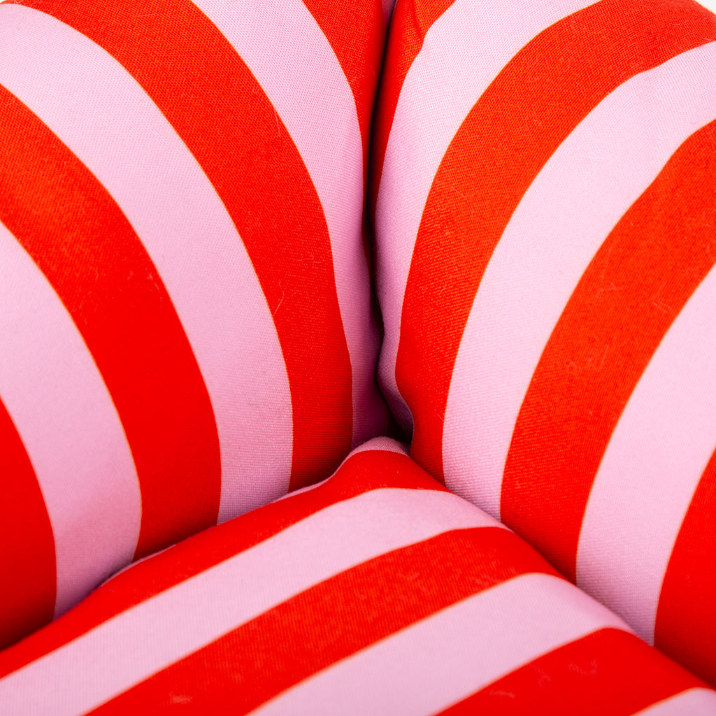 Amalfi Striped Box Bed - Pink