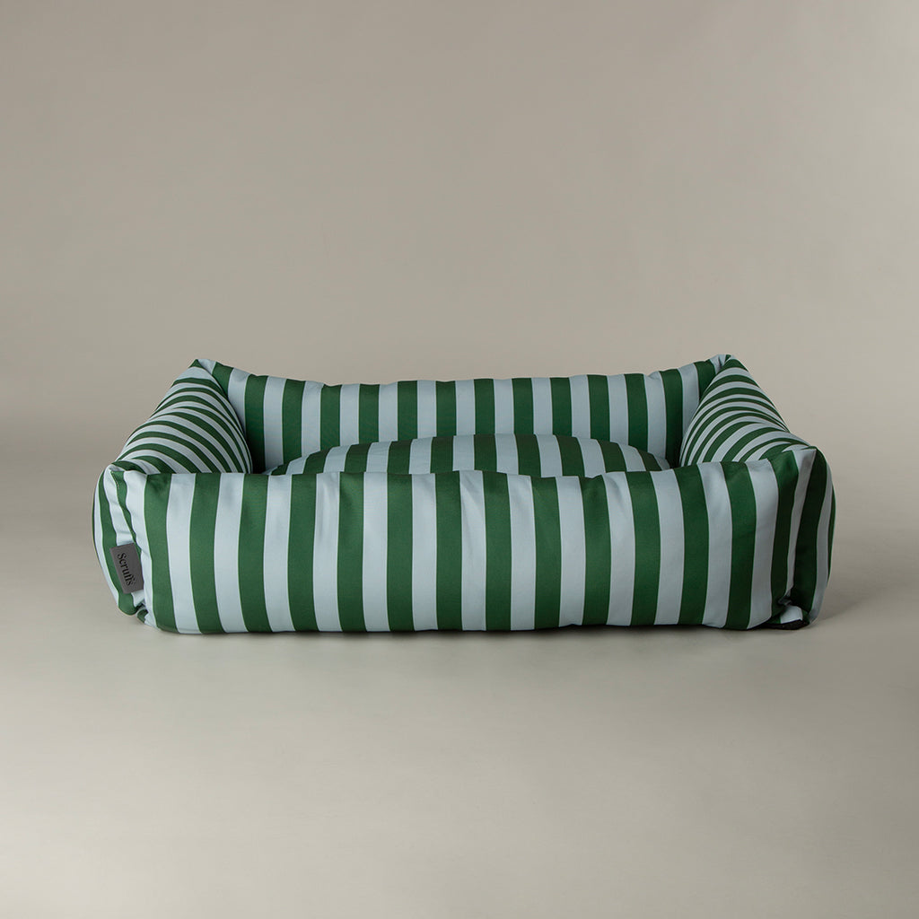 Amalfi Striped Box Bed - Green
