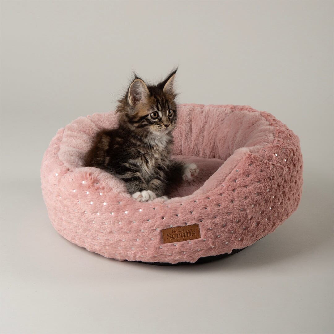 Starlight 'My First' Round Kitten & Puppy Bed & Blanket Set - Pink