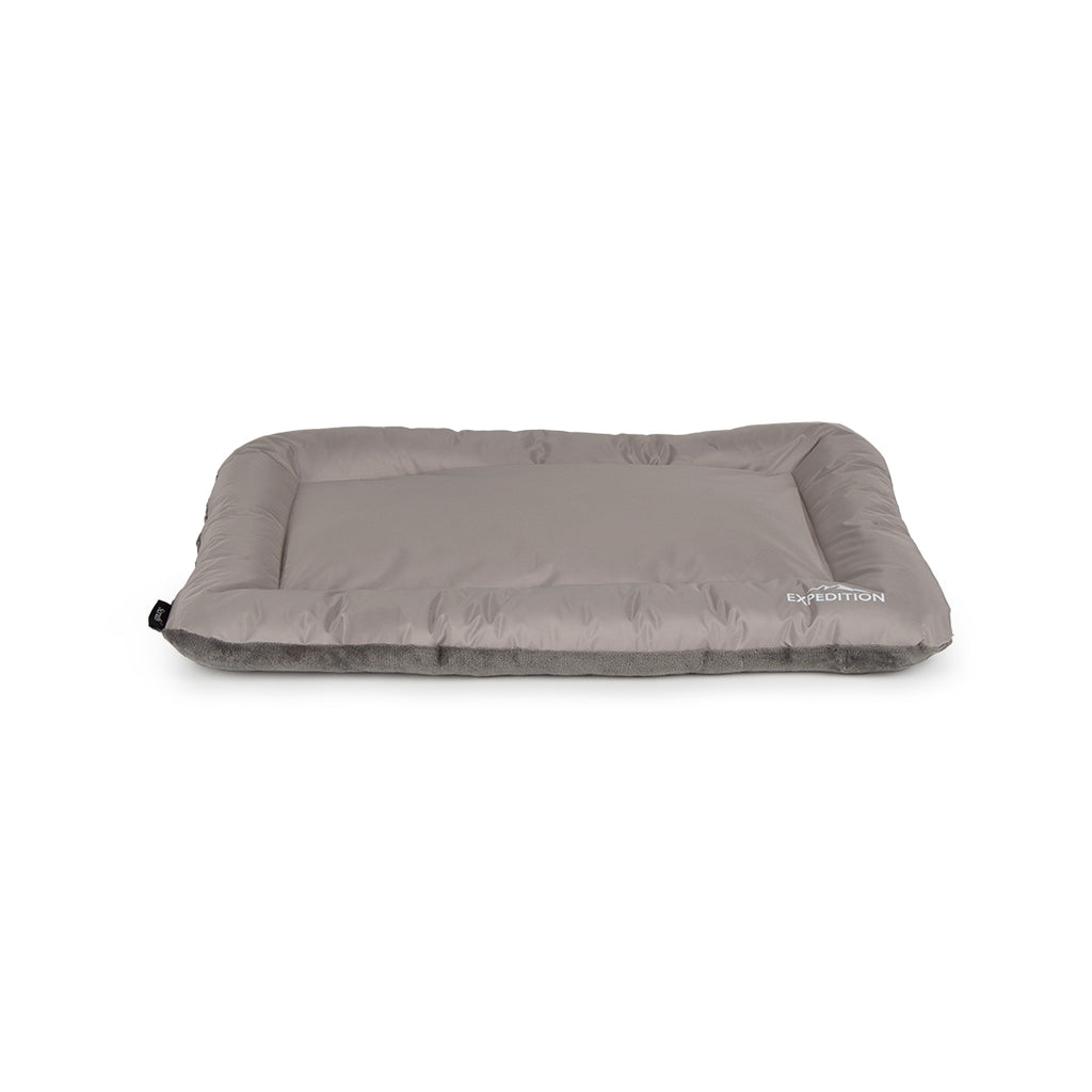 Expedition Reversible Water Resistant Crate Mat Mattress - Storm Grey- Small (75 x 52cm / 29.5" x 20")