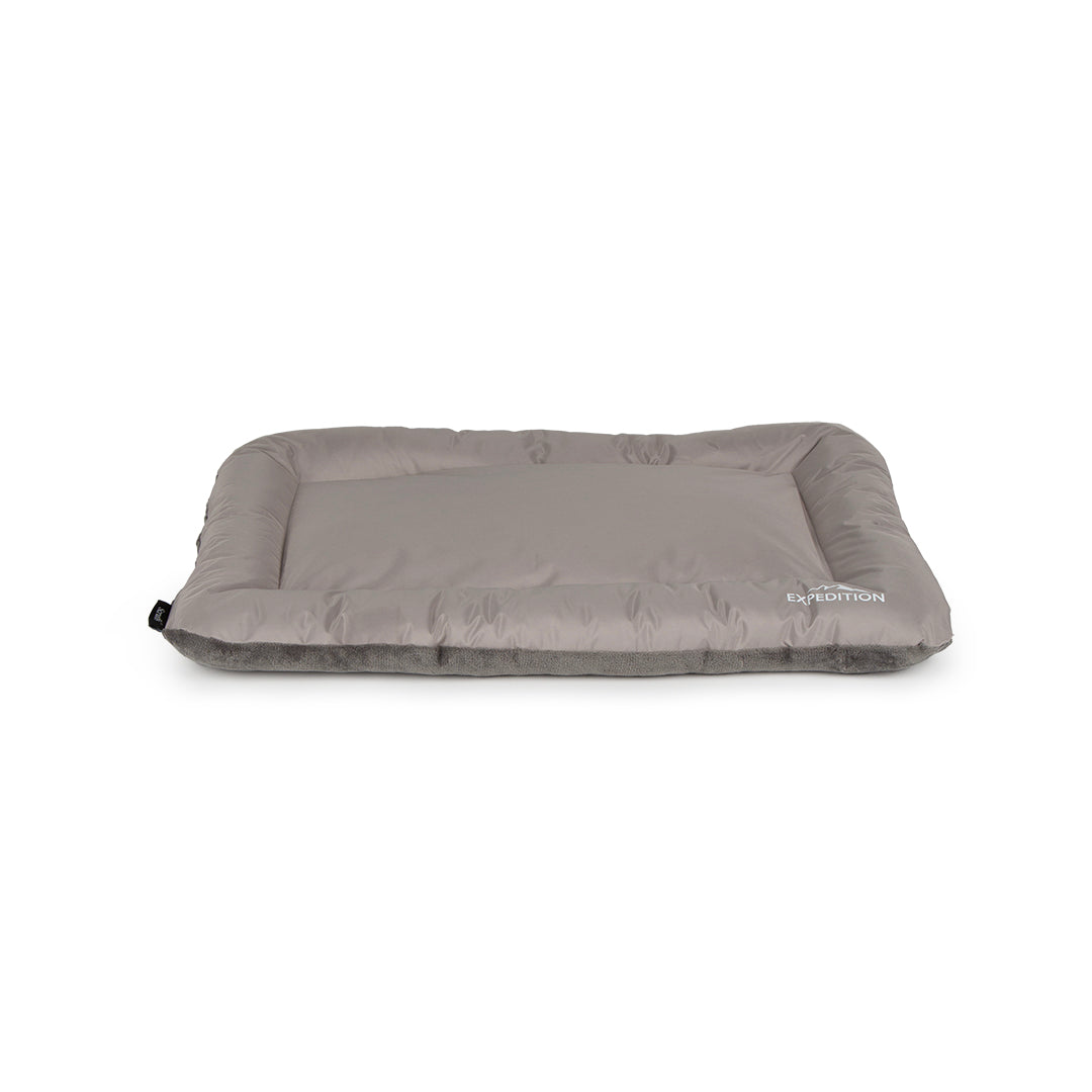 Expedition Reversible Water Resistant Crate Mat Mattress - Storm Grey- Small (75 x 52cm / 29.5" x 20")