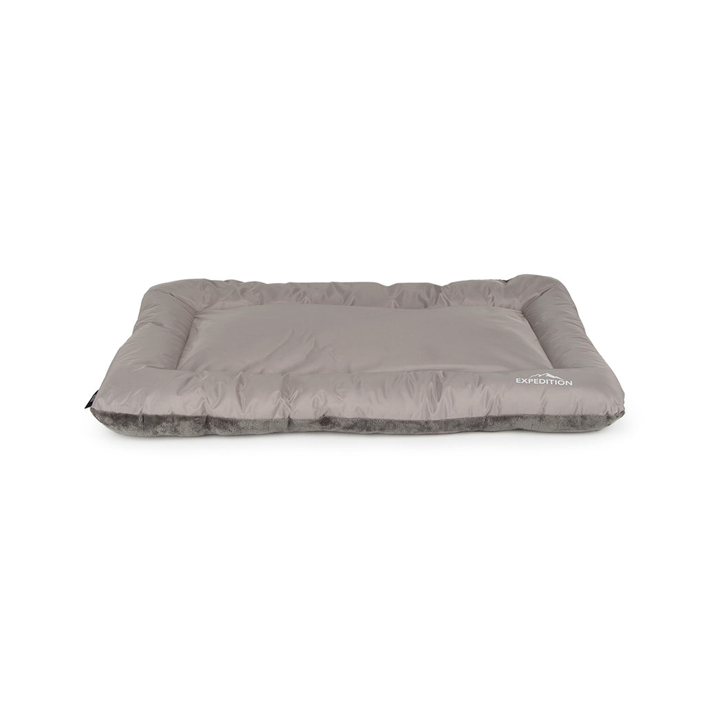 Expedition Reversible Water Resistant Crate Mat Mattress - Storm Grey- Medium (90 x 60cm / 36" x 24")