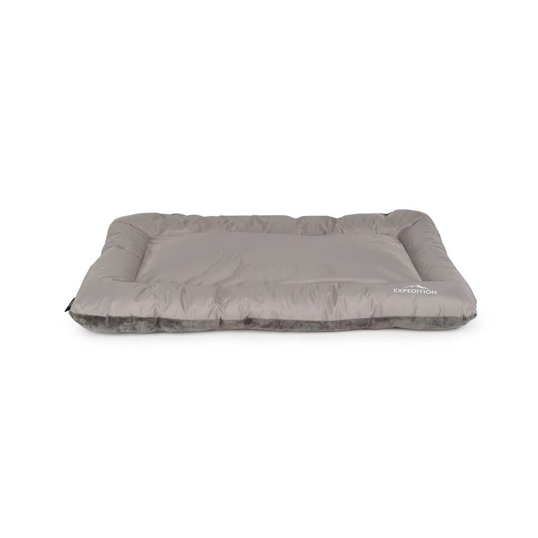 Expedition Reversible Water Resistant Crate Mat Mattress - Storm Grey- Medium (90 x 60cm / 36" x 24")