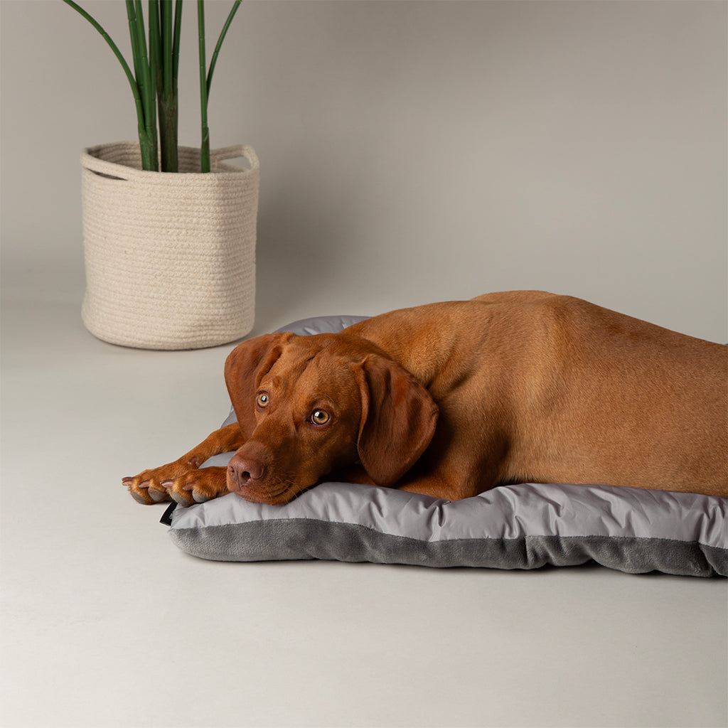 Expedition Reversible Water Resistant Crate Mat Mattress - Storm Grey