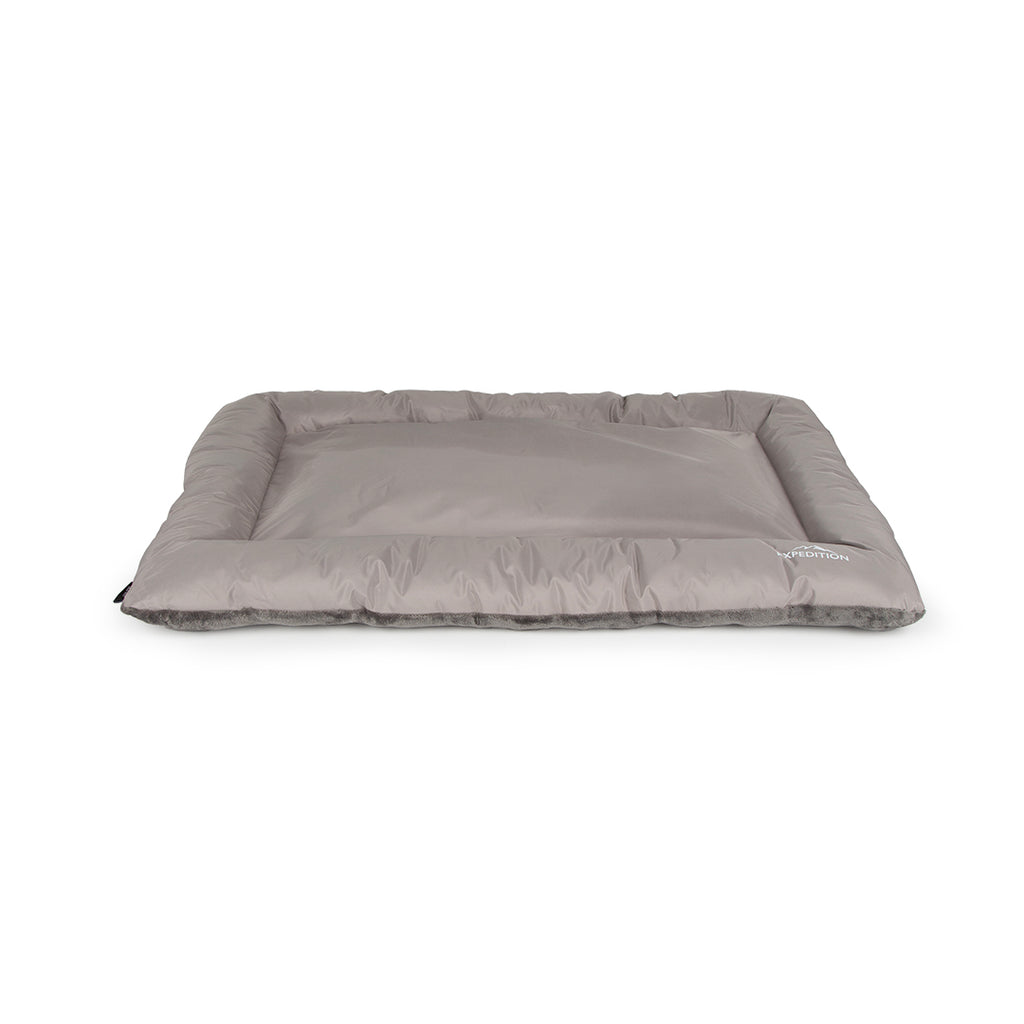 Expedition Reversible Water Resistant Crate Mat Mattress - Storm Grey- Large (105 x 70cm / 41" x 27.5")