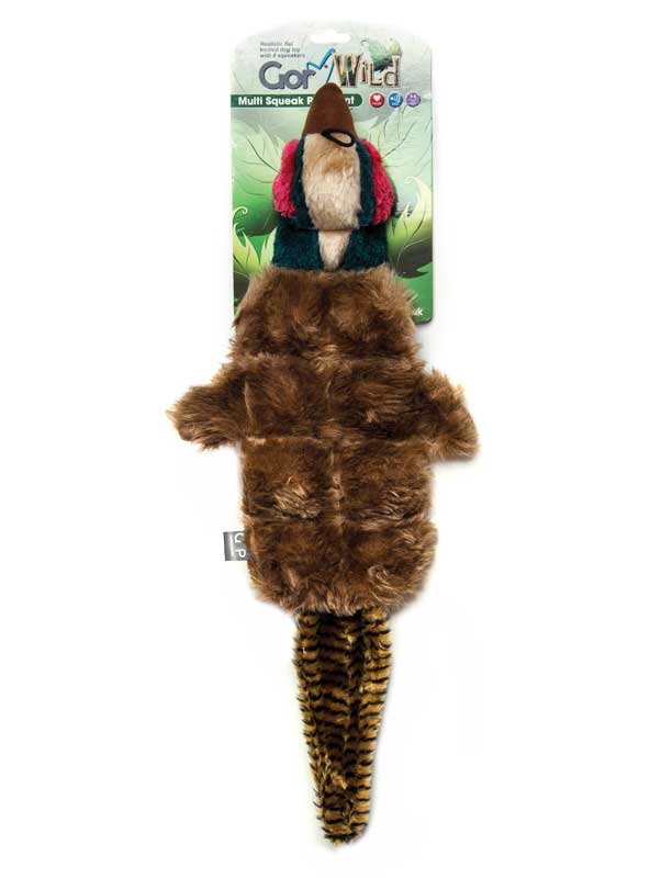 Gor Pets Wild Multi-squeak Pheasant 50cm - Multi