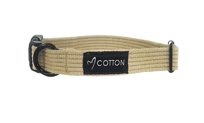 Gor Pets Cotton Collar - Small (1.5cm) - Beige