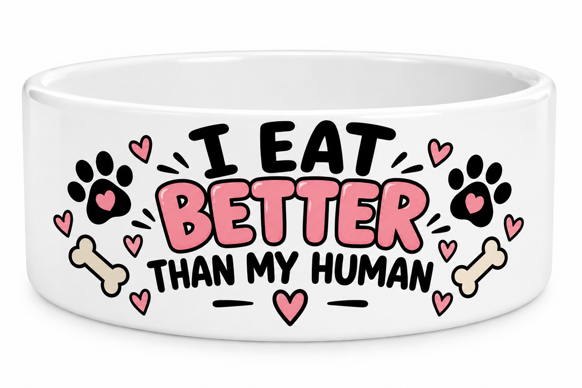 I Eat Better Than My Human Dog Bowl