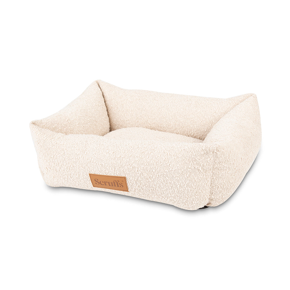Scruffs Boucle Box Bed- Small Ivory
