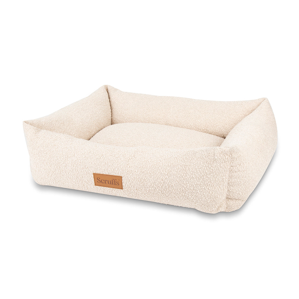Scruffs Boucle Box Bed- Large Ivory