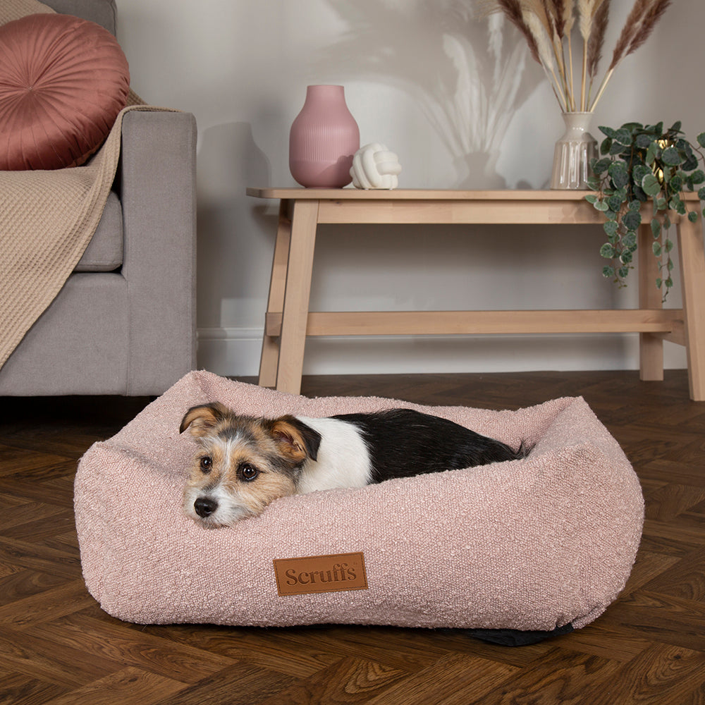 Boucle Box Bed