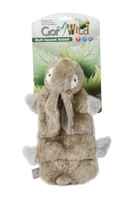Gor Pets Wild Multi-squeak Rabbit 30cm - Multi