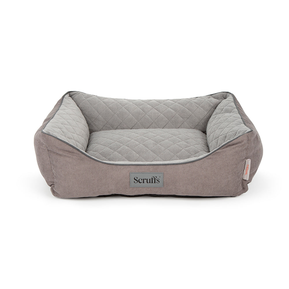 Thermal Box Bed - Grey- Medium (60 x 50cm / 24" x 19.5")