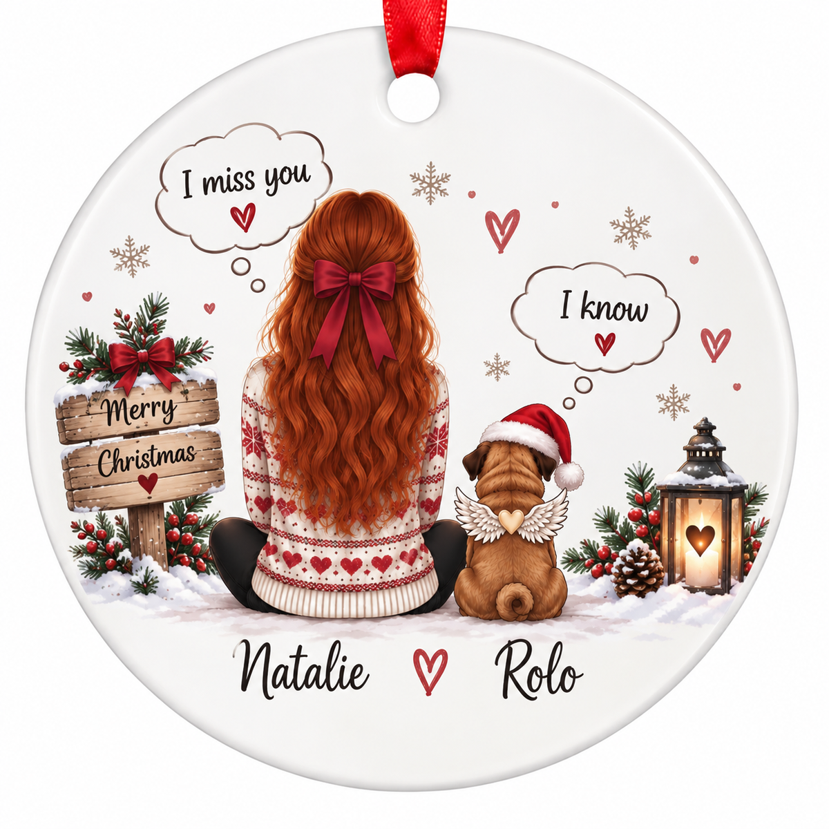 Pet Memorial Christmas Ornament