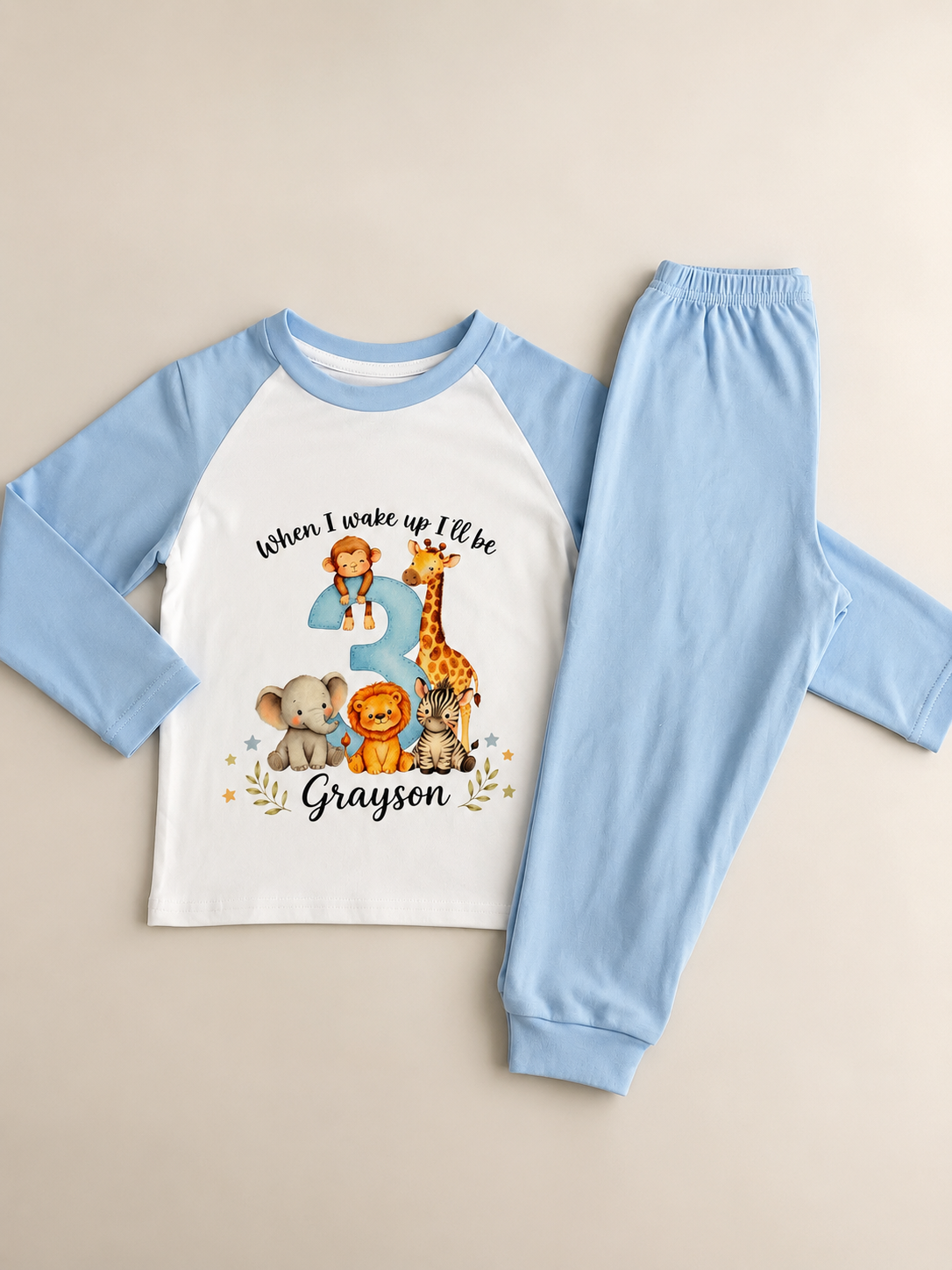 Personalised children's birthday pyjamas