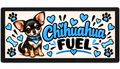 Chihuahua Fuel Dog Bowl Mat – 44 × 25 cm