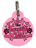 The Favourite Child” Dog Tag – pink