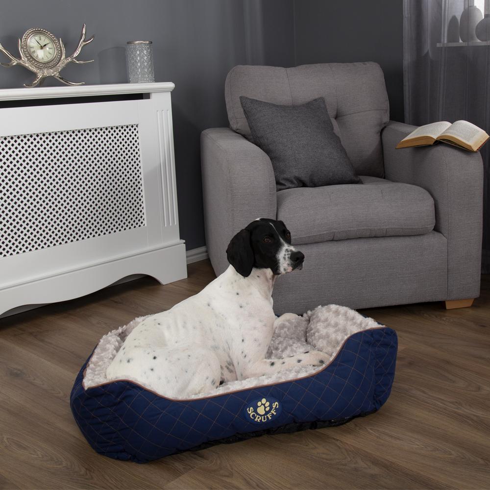 Scruffs® Wilton Box Dog Bed Blue