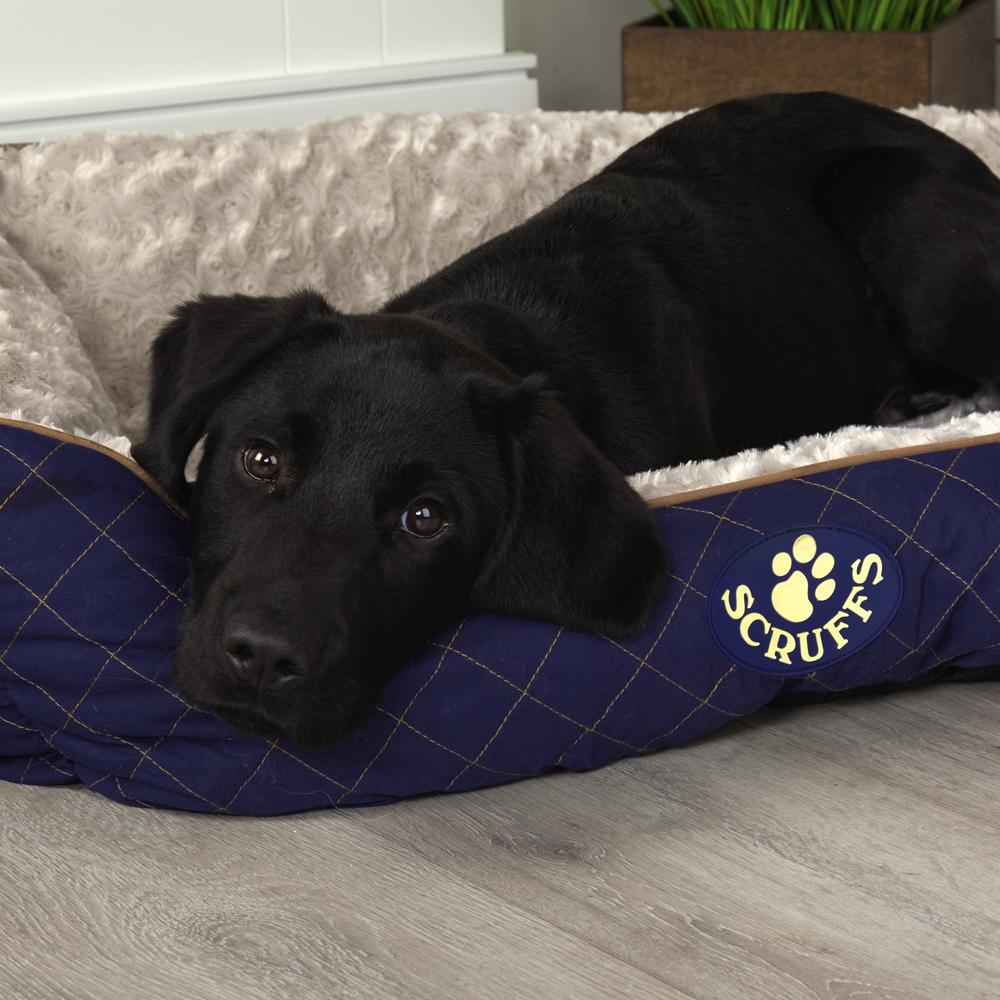 Scruffs® Wilton Box Dog Bed Blue