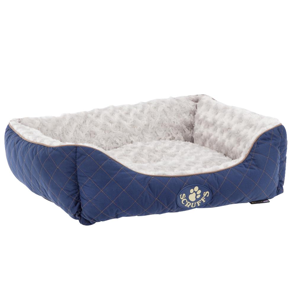 Scruffs® Wilton Box Dog Bed Blue