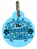 The Favourite Child” Dog Tag – Blue