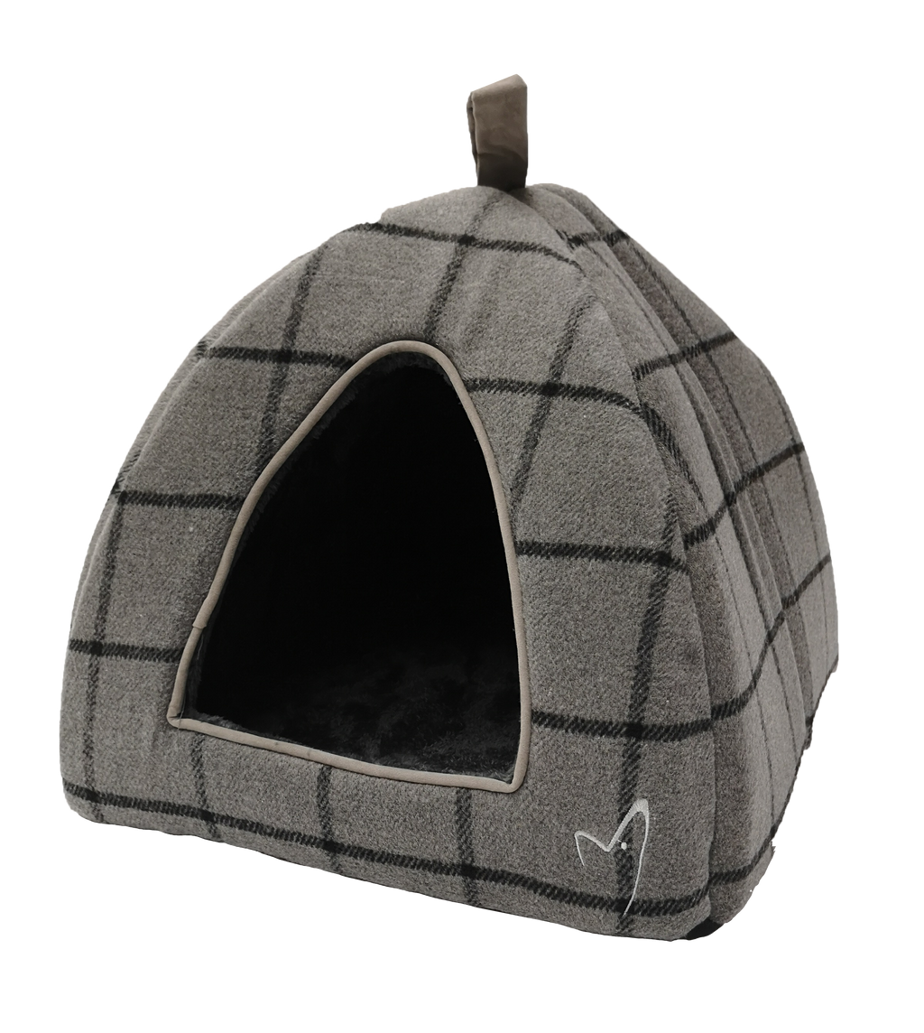 Gor Pets Camden Pyramid Bed 40x40x40cm - Grey Check