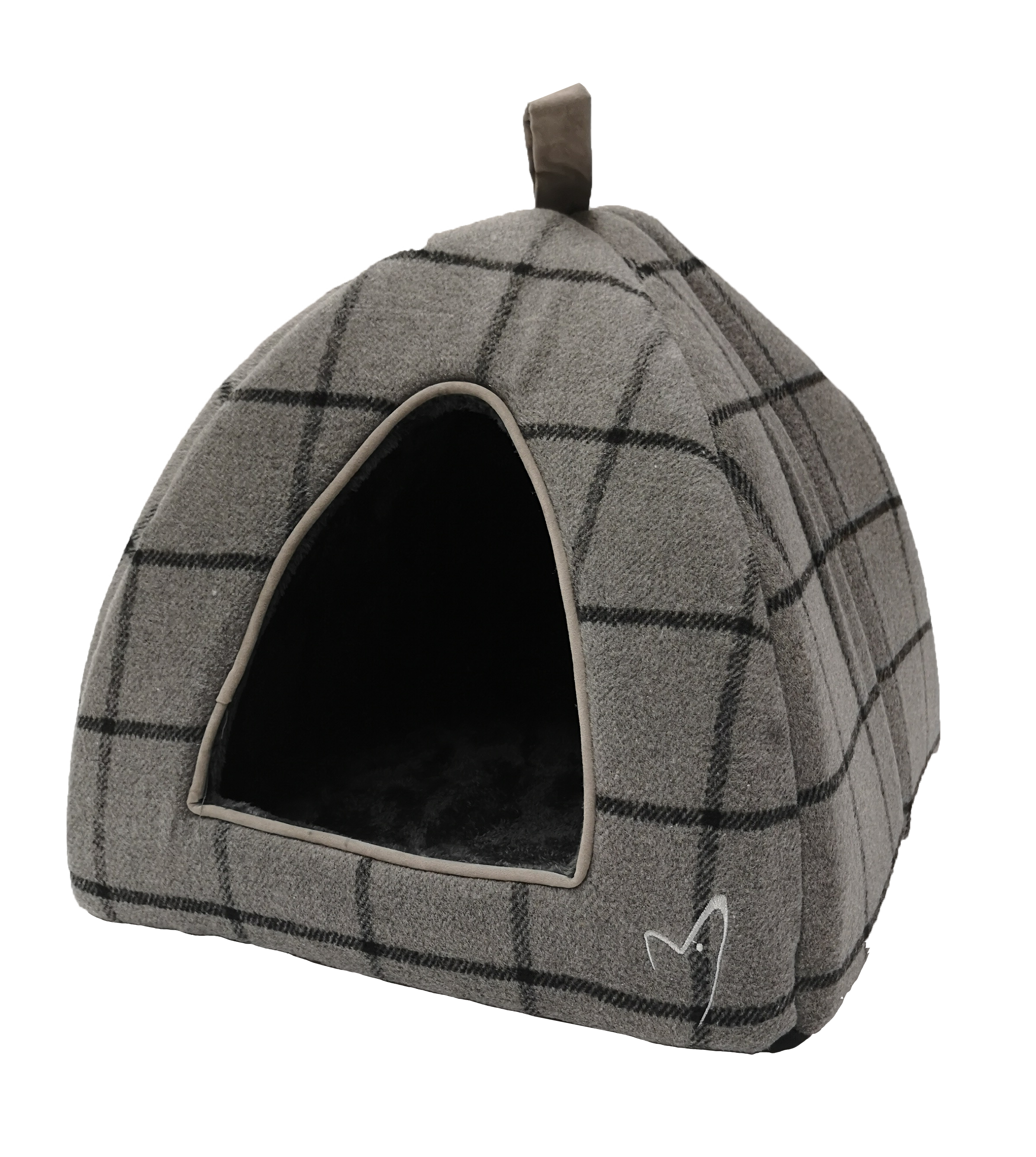 Gor Pets Camden Pyramid Bed 40x40x40cm - Grey Check