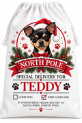 Personalised Cartoon Dog Christmas Sack