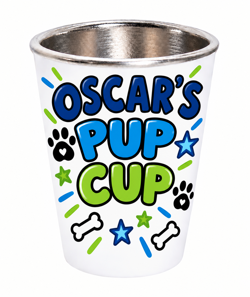 Personalised pup cup